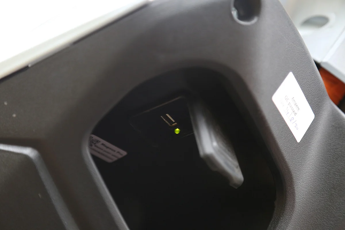 USB charger slot needs some effort to locate, and then operate