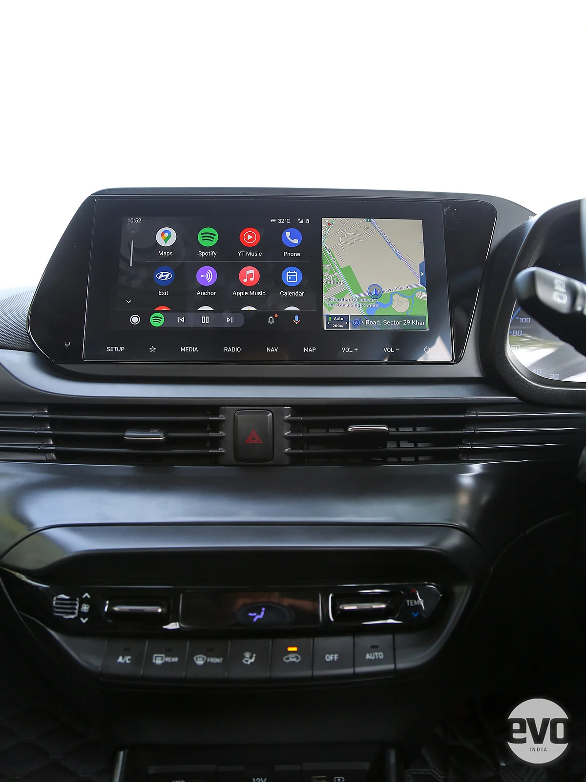A 10.25-inch touchscreen infotainment system