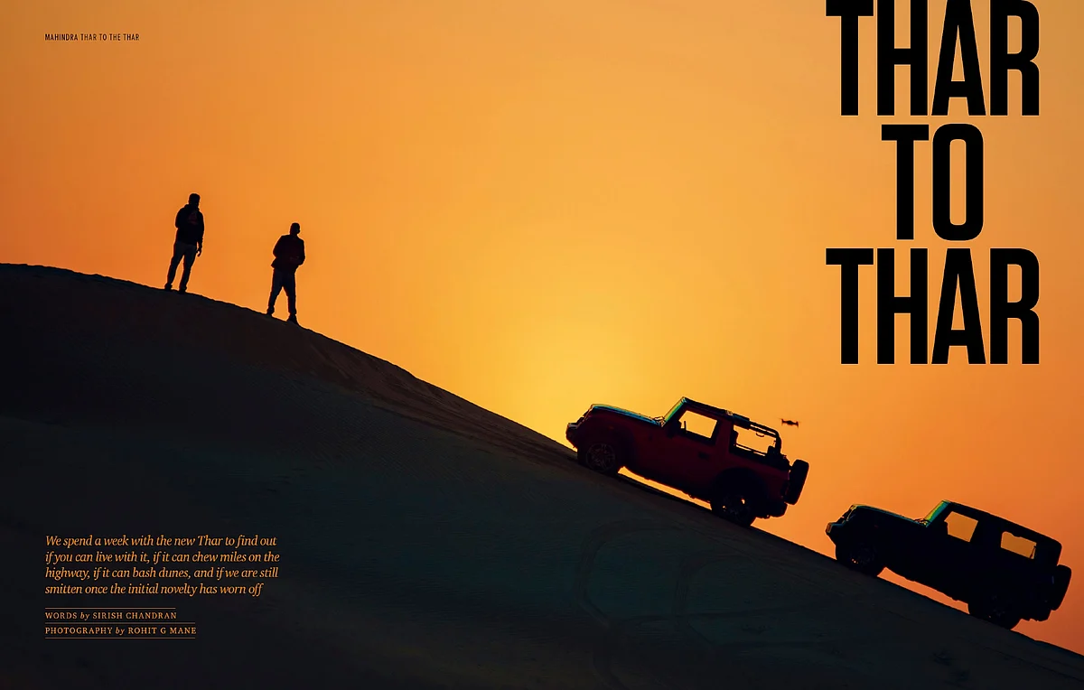Driving the all-new Mahindra Thar to the Thar desert