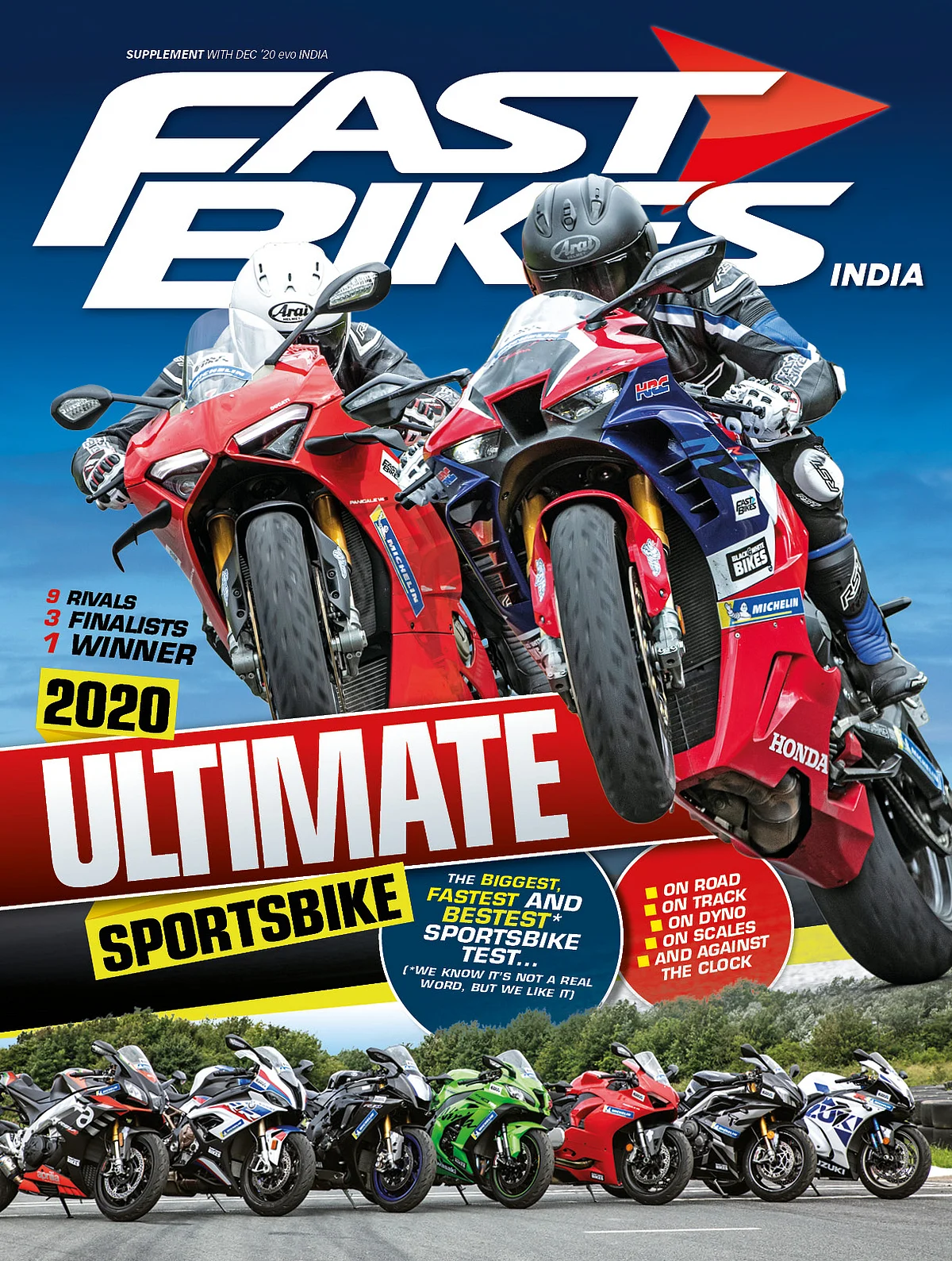 We line up the best superbikes of the year for an epic test