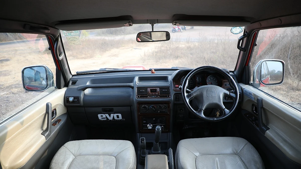 The visibility was incredible on the Mitsubishi Pajero
