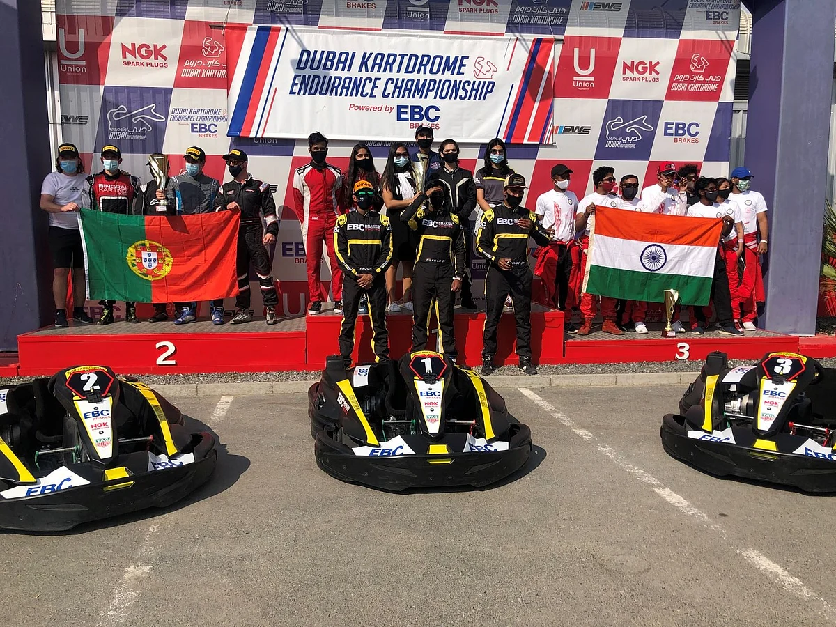 A proud moment for the all-indian team at the top spot of the podium