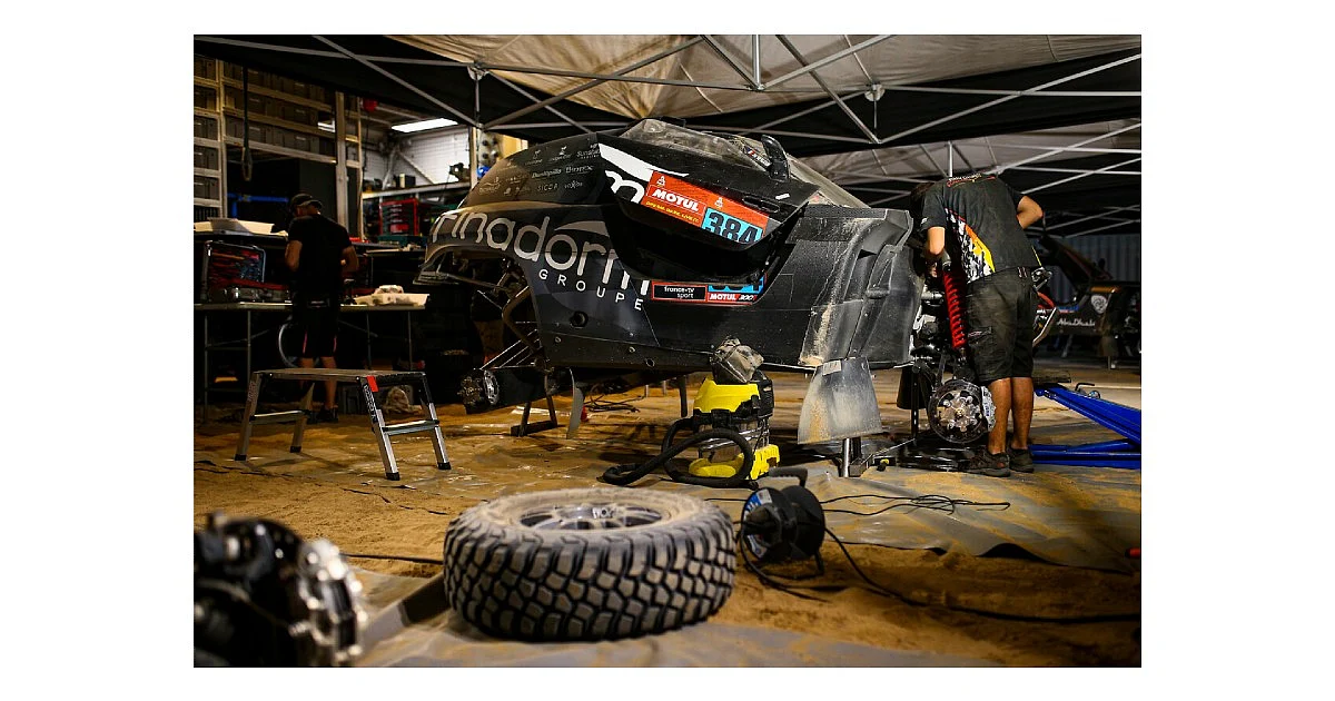 Competitors must also perform repairs on their own vehicles