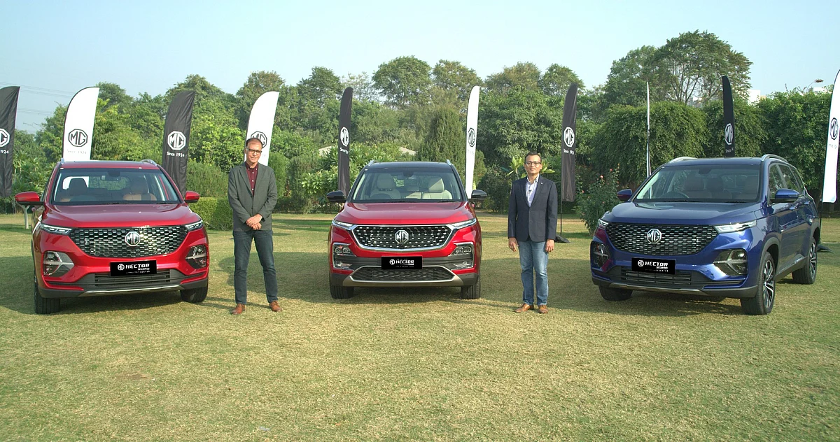 For 2021 MG throws in a few cosmetic updates and goodies to the five-seater Hector, and adds a seven-seater Hector Plus variant