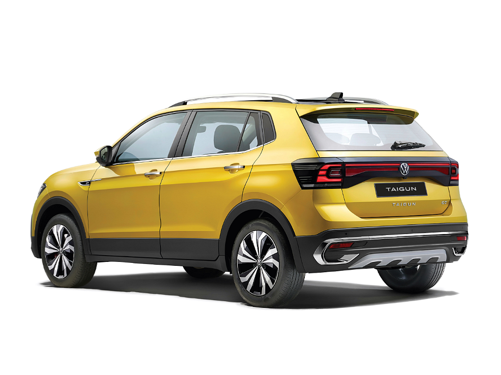 Full width LED bar at the rear of the VW Taigun GT