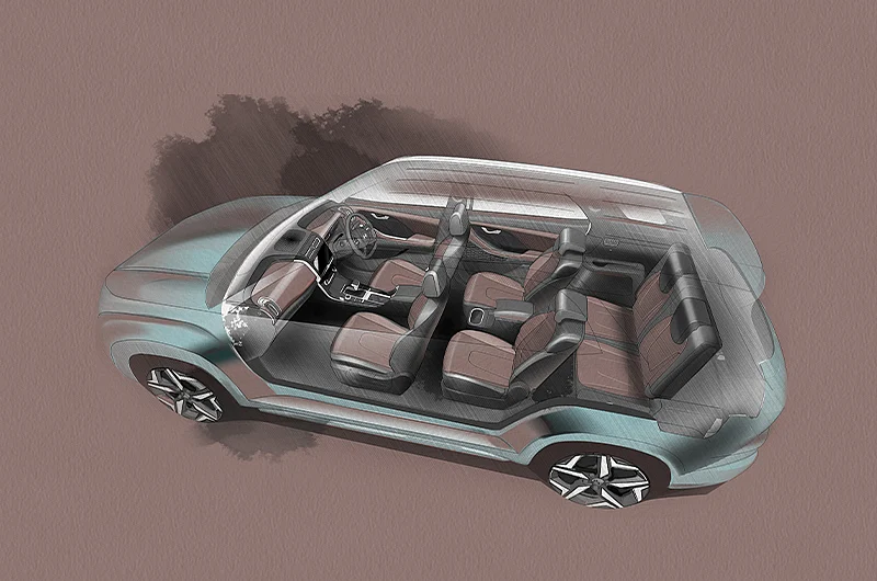The Hyundai Alcazar will be available in six and seven seater options