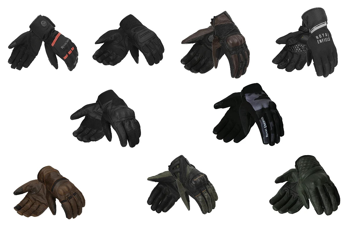 Royal Enfield CE certified range of gloves