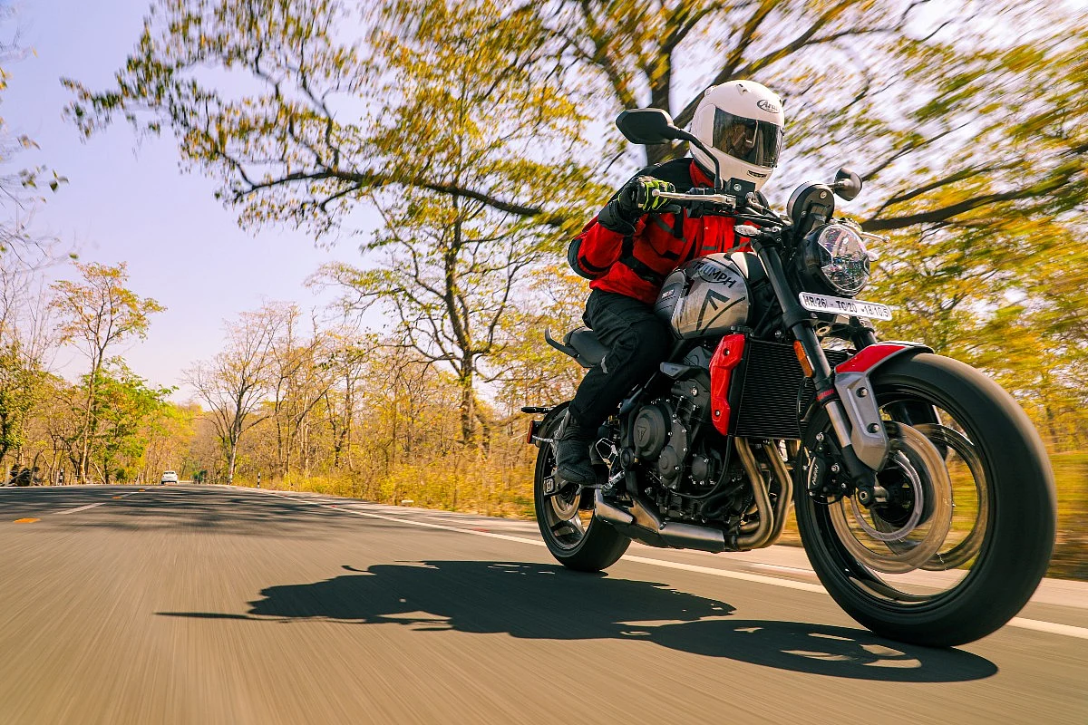 Unless in slippery conditions, the Trident 660 is best kept in Road mode