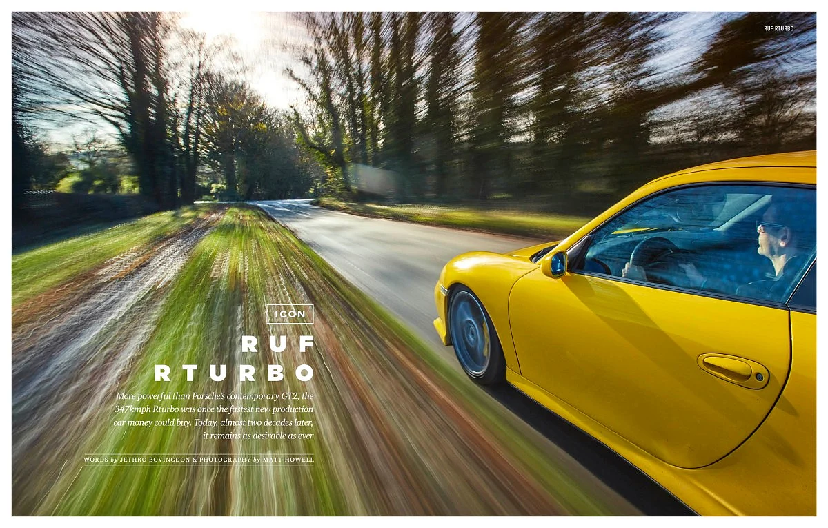 The Ruf Rturbo was the fastest production car in the world at one point!