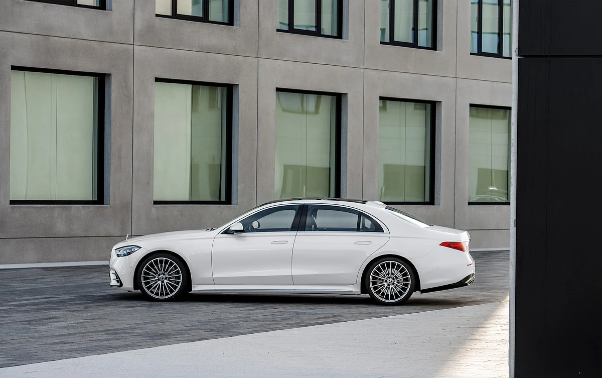 Wheelbase of the new S-Class has grown by 55mm