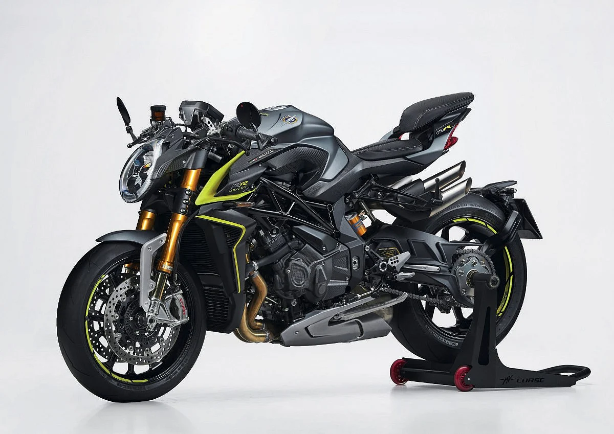 MV Agusta Brutale 1000 in Matt Metallic Aviation Grey, Matt Metallic Dark Grey and Fluorescent Yellow