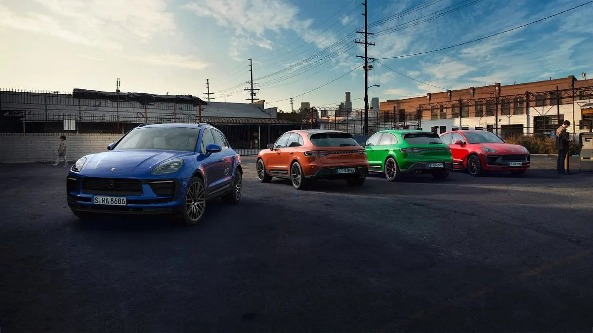 The base Macan receives a new Gnetian Blue metallic colour