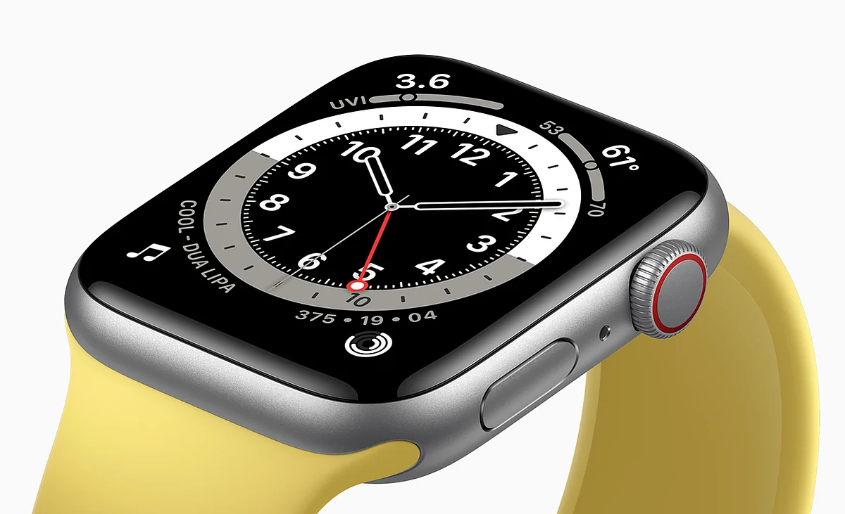 The Watch SE has an aluminium body and Apple's Ion-X glass