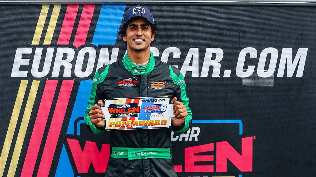 Advait claims his first podium of EuroNascar 2 in Brands Hatch