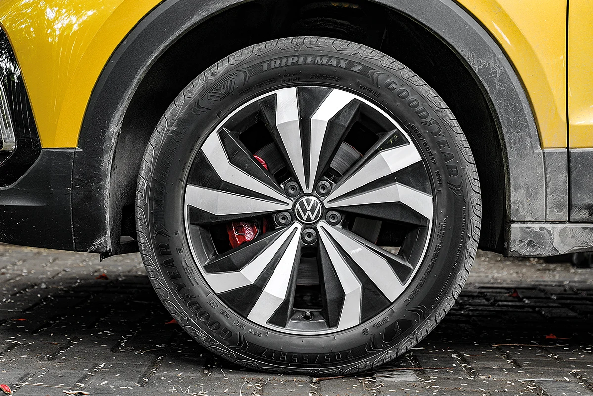 With the 16-inch wheels, VW Taigun GT given an excellent and a comfortable riding experience