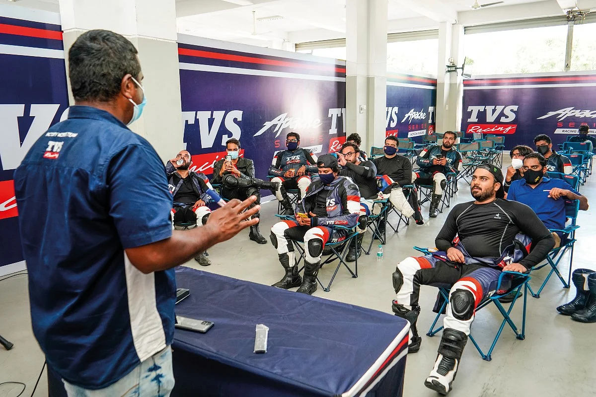 In the TVS Racing Training Academy we were taught a lot of things including the importance of gear, track rules and much more