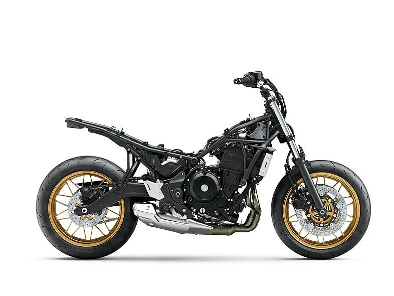 The underpinnings of the Z650RS are similar to that of the Z650