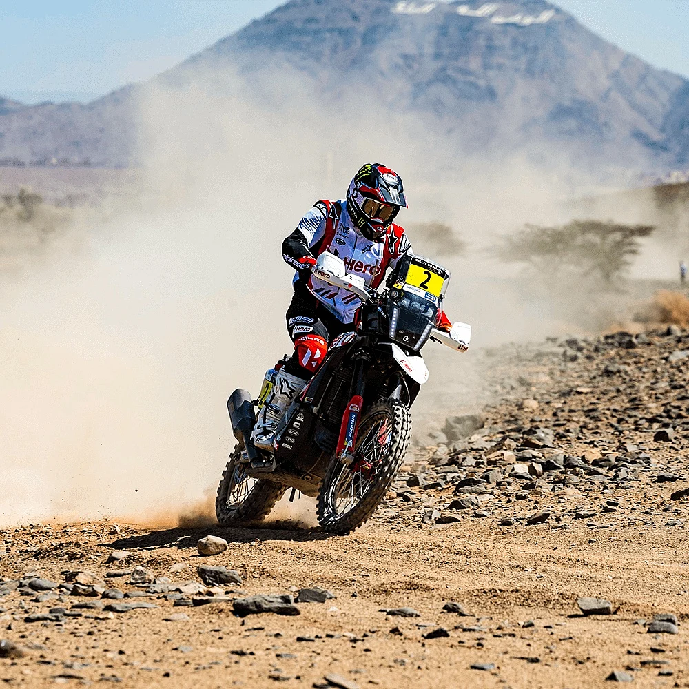 Franco Caimi rode the stage carefully keeping the bigger picture of the rally in mind.