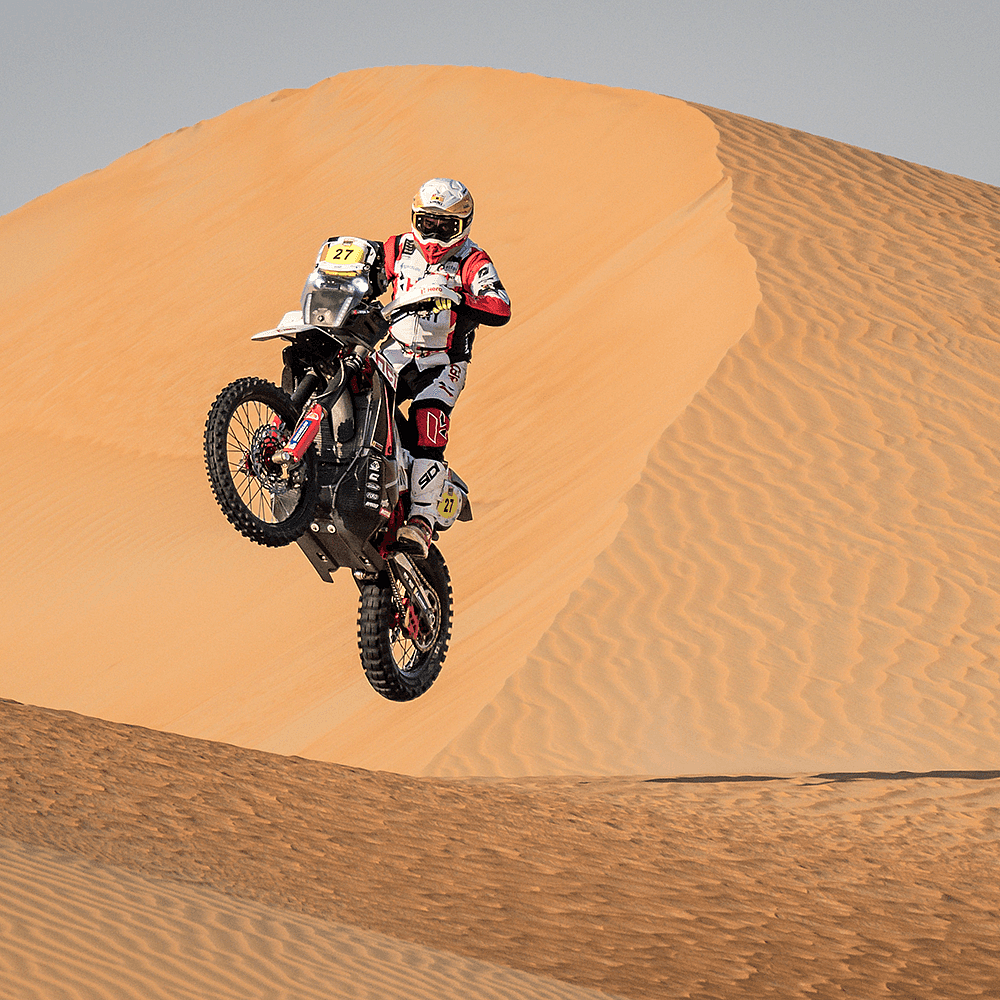 This also marks the first podium finish for J-Rod in the FIM Cross-Country Rallies World Championship