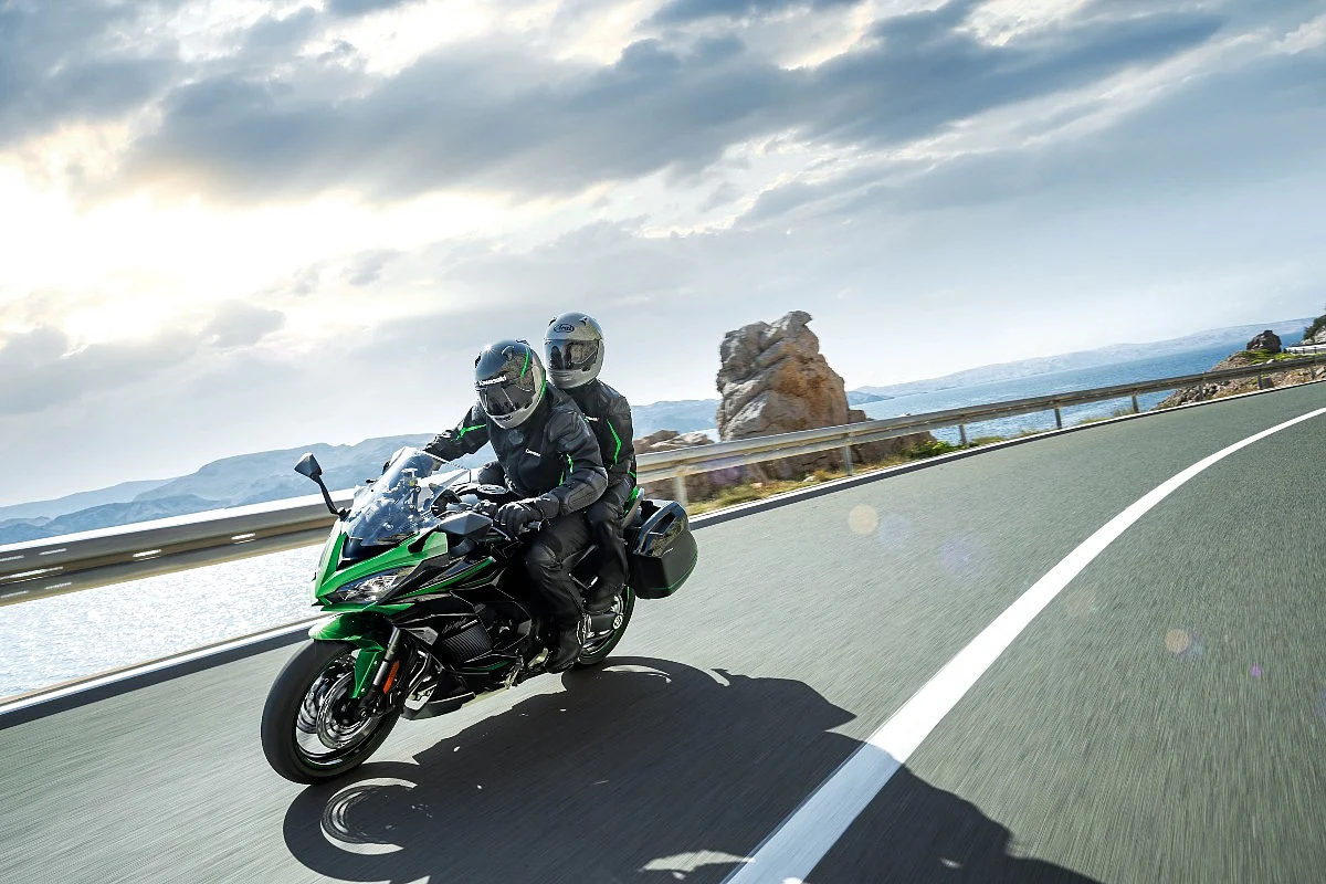 The side panniers and a top box is available as an optional accessory
