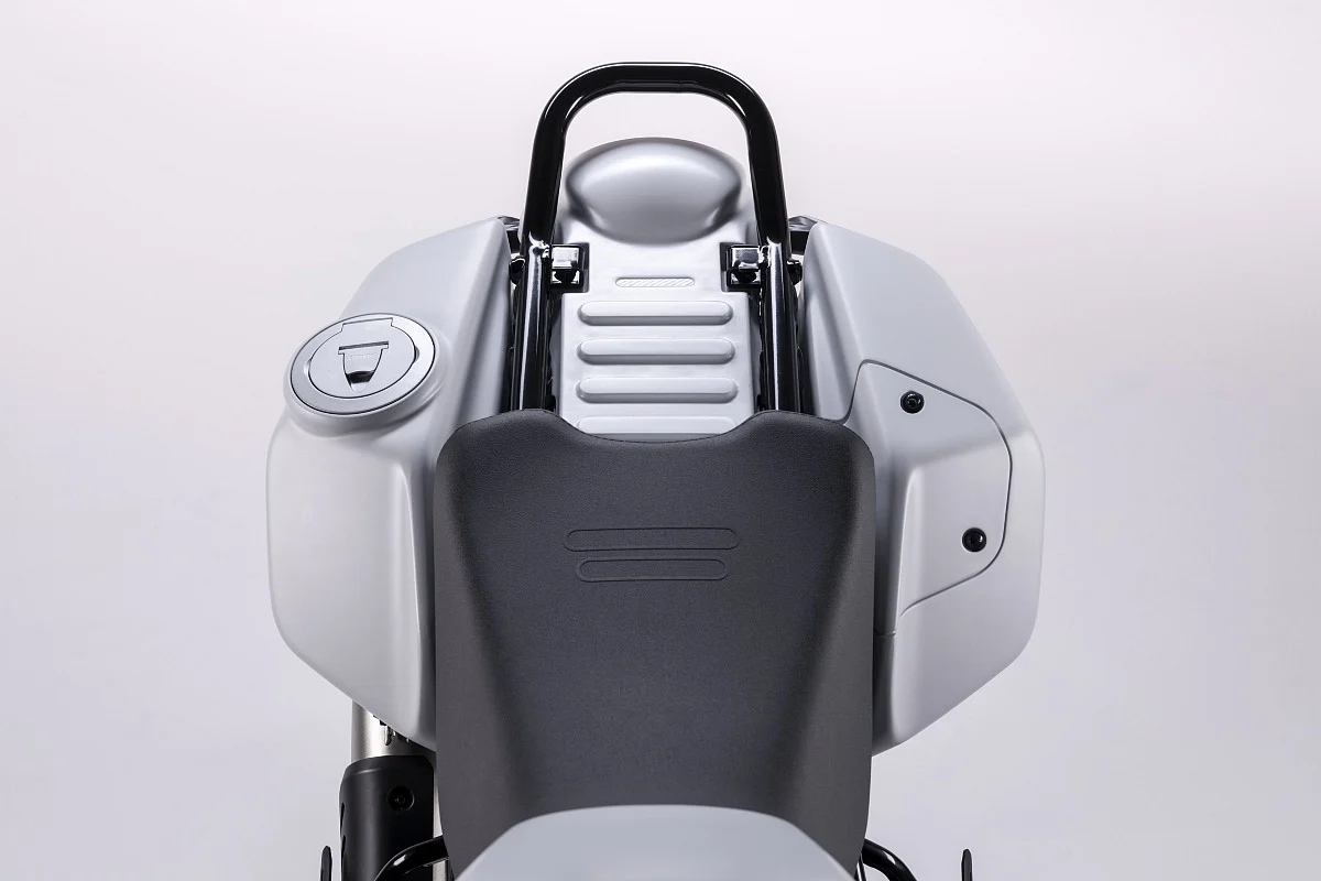 The 8-litre auxiliary fuel tank will be handy in challenging conditions