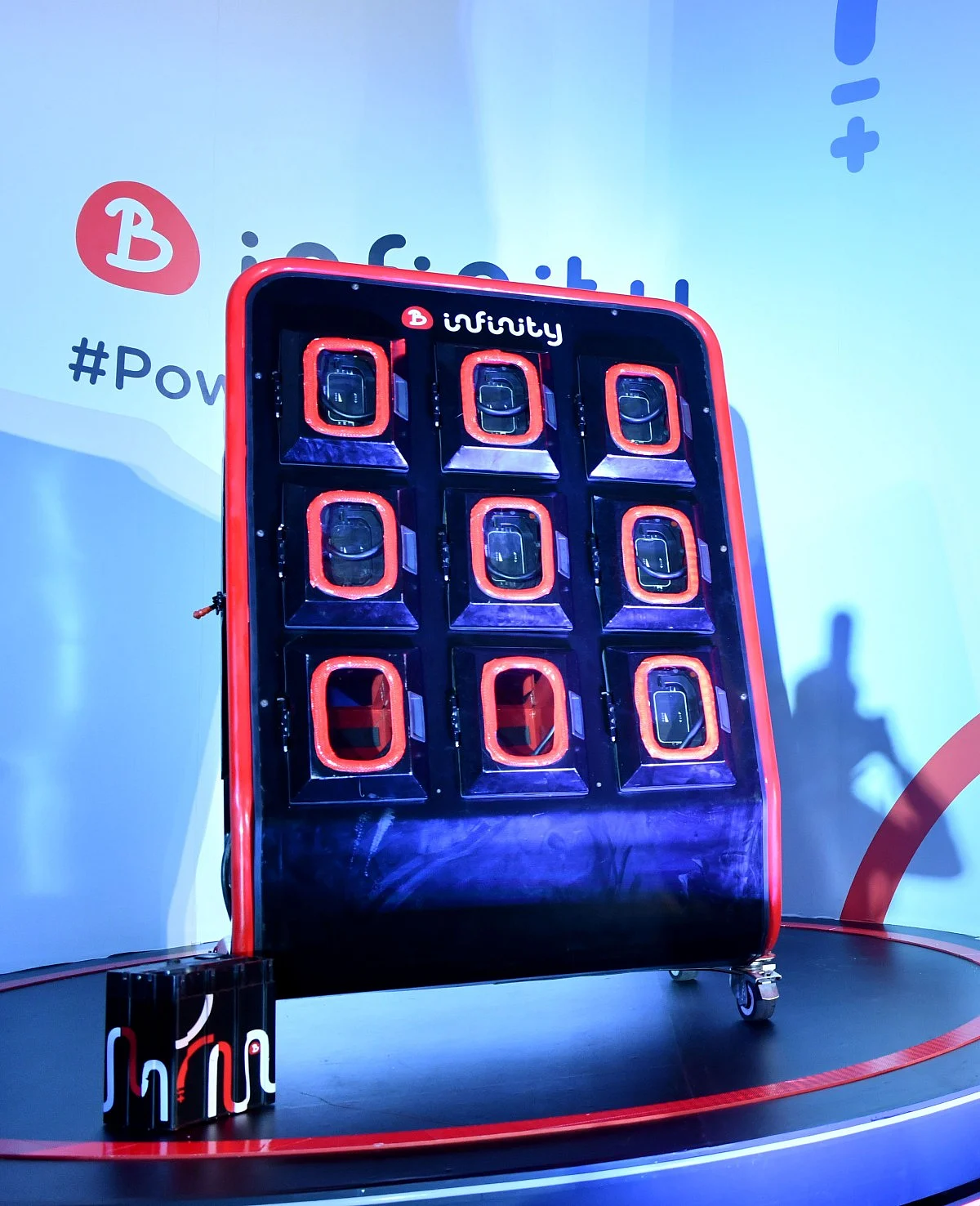 This is how the battery swapping station looks like