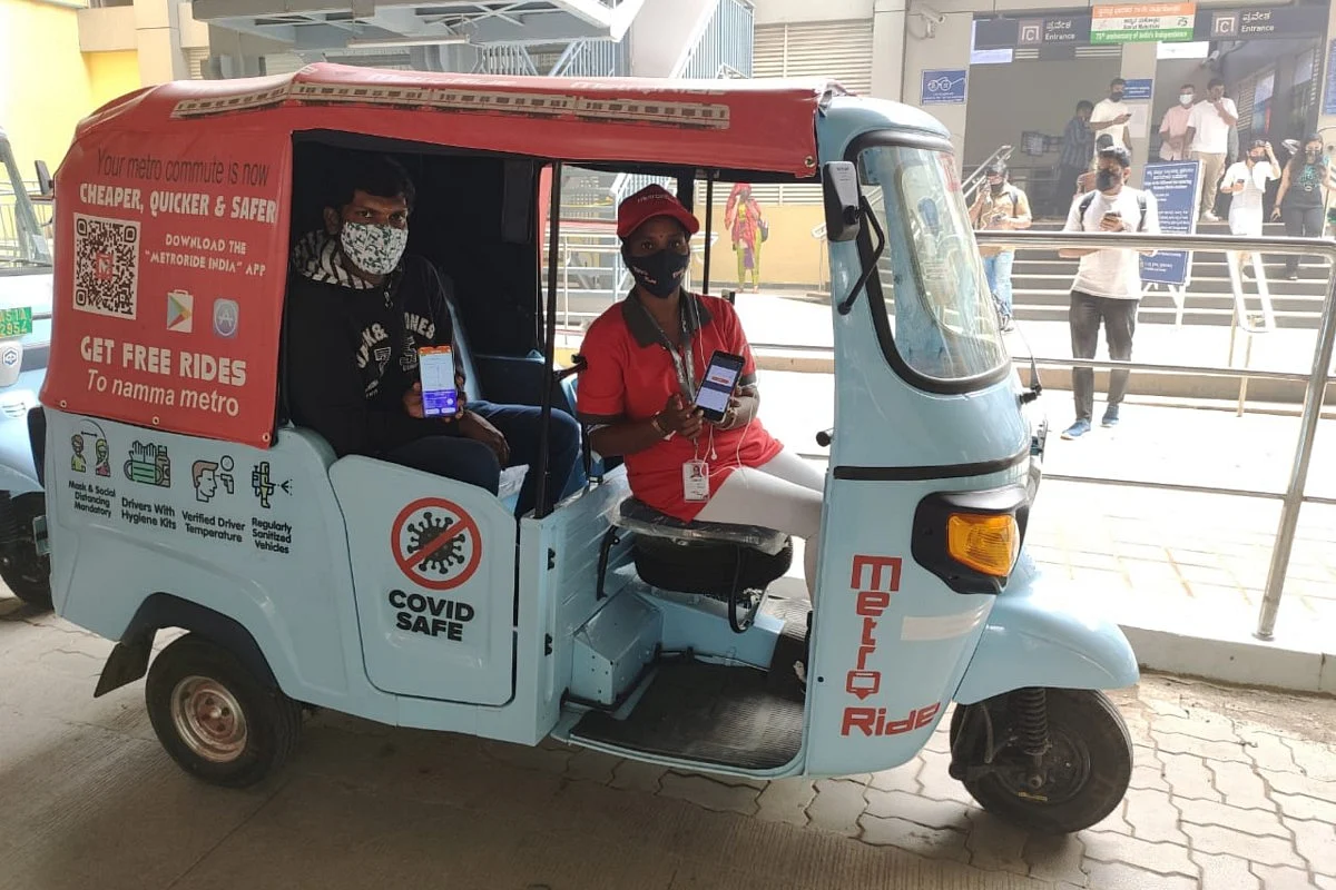 Metro Ride runs a fleet of auto rickshaws over fixed routes