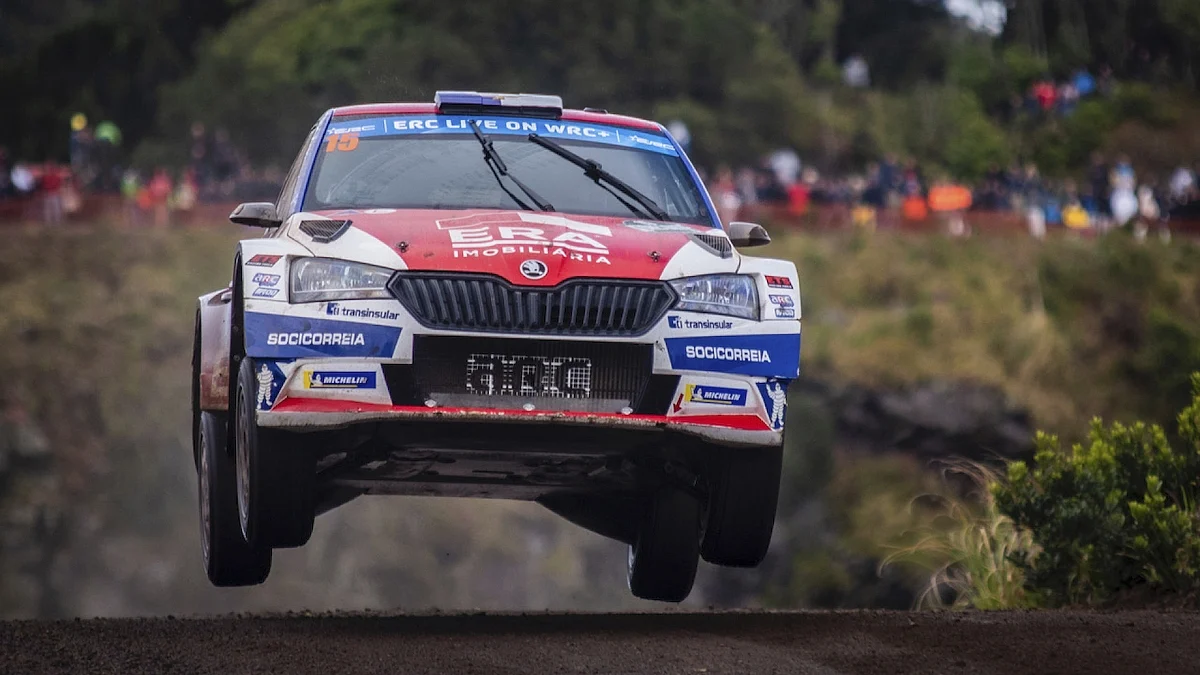 Ricardo Moura was beaten by the MRF car with a stupendous run in the power stage