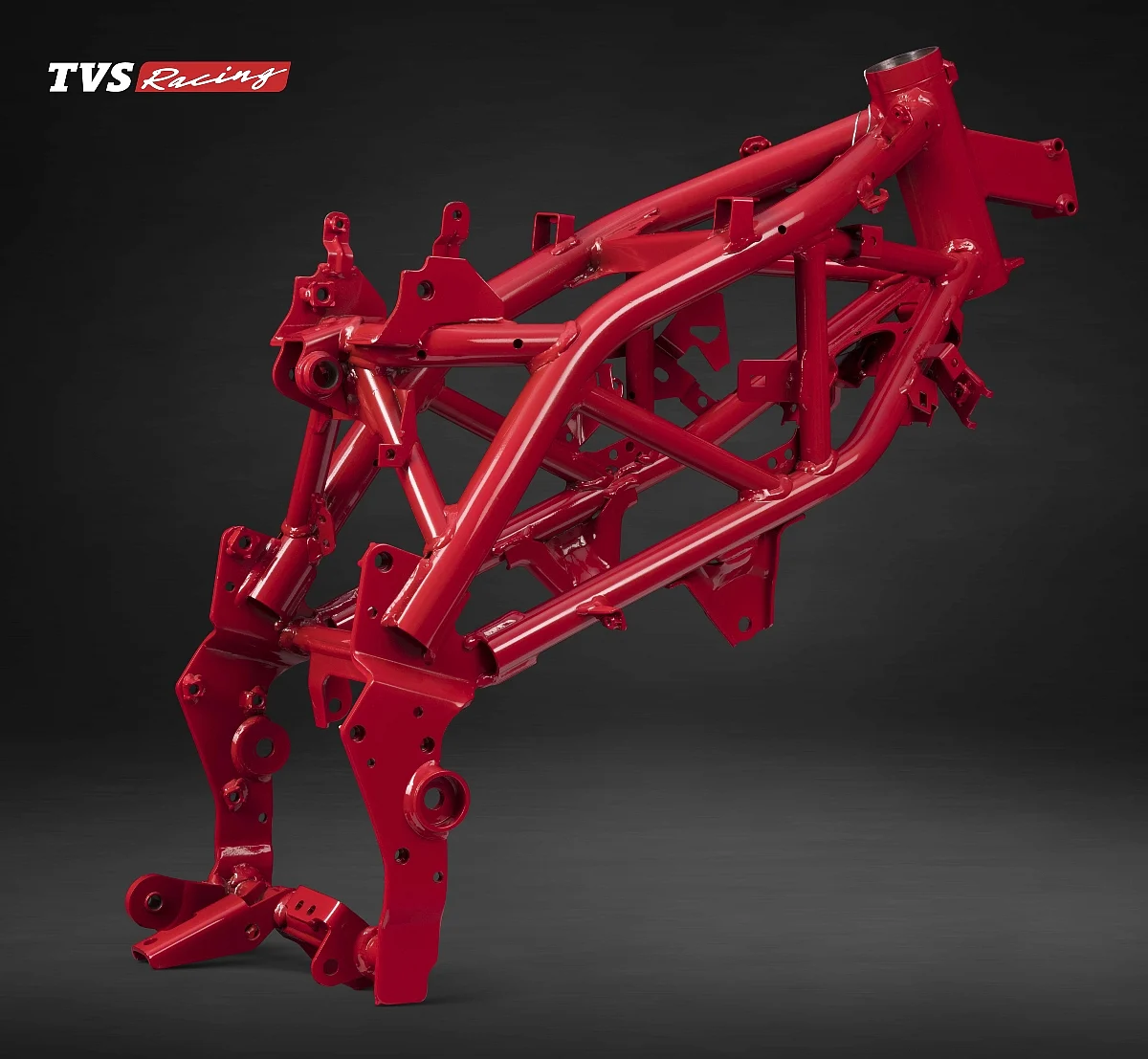 The frame of the TVS Apache RR310 to be used in the championship