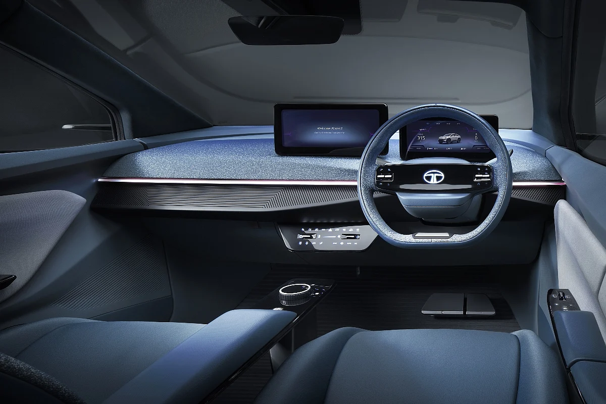 The interior is minimalist and button-less