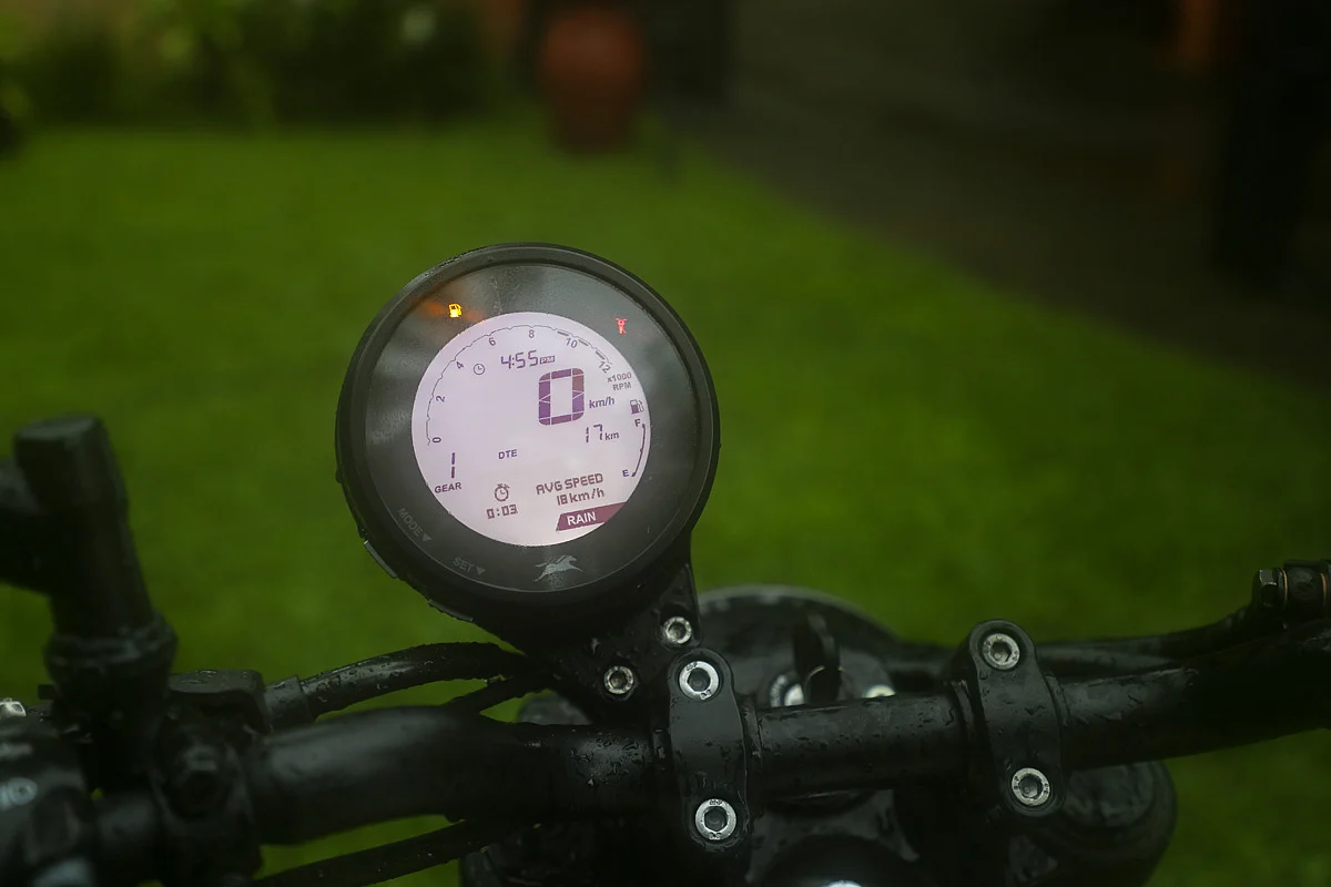 The instrument cluster displays all the information you'd need