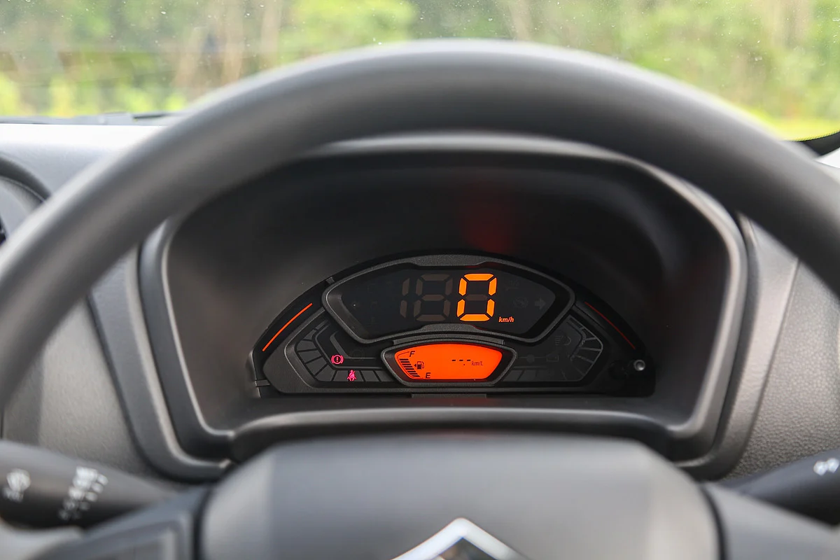The new digital instrument cluster is easy to read