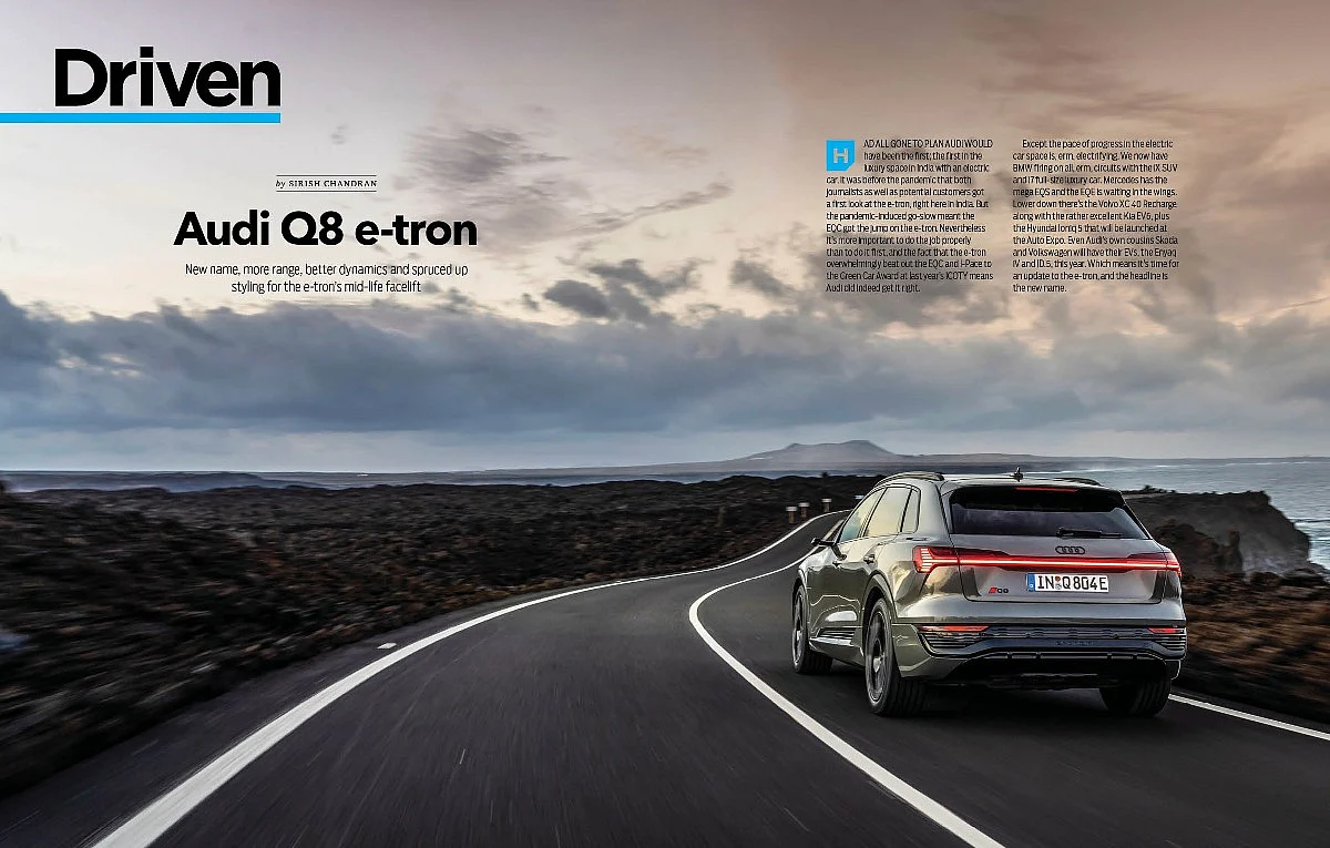 Audi Q8 e-tron driven