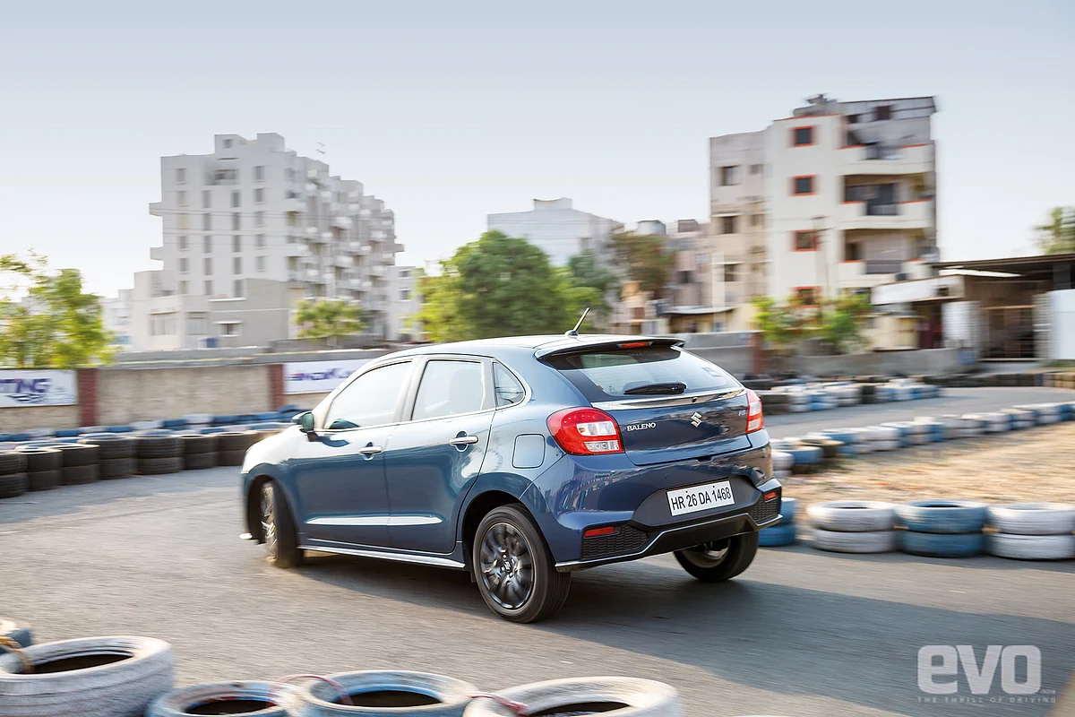 The Baleno RS does not like to be pushed around much