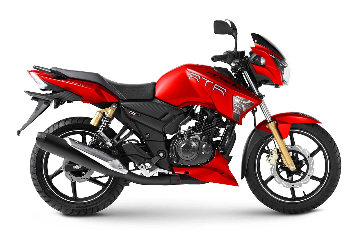 Tvs Introduces Matte Red Shade For The Apache 160 And 180