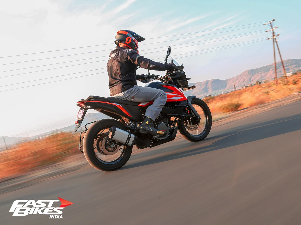 The 250 Adventure is big for a 250