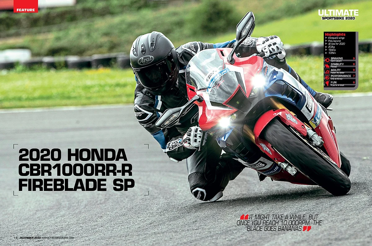 The latest Fireblade seems to be the best in all departments on paper