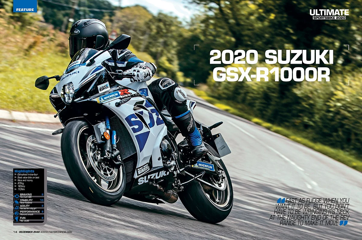 The runner-up from the 2017 edition of the Ultimate Sports Bike test