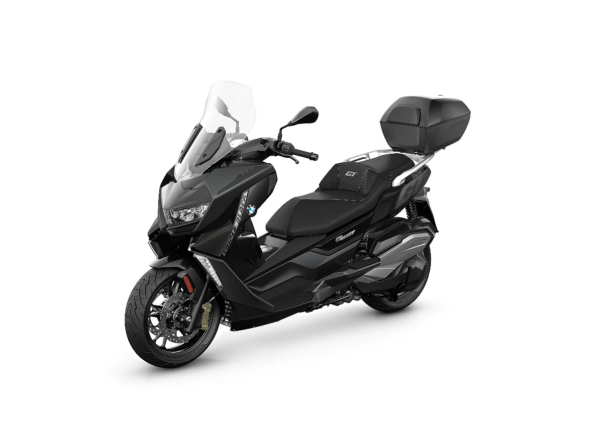 Luggage carrier also available as an accessory on the BMW C 400 GT