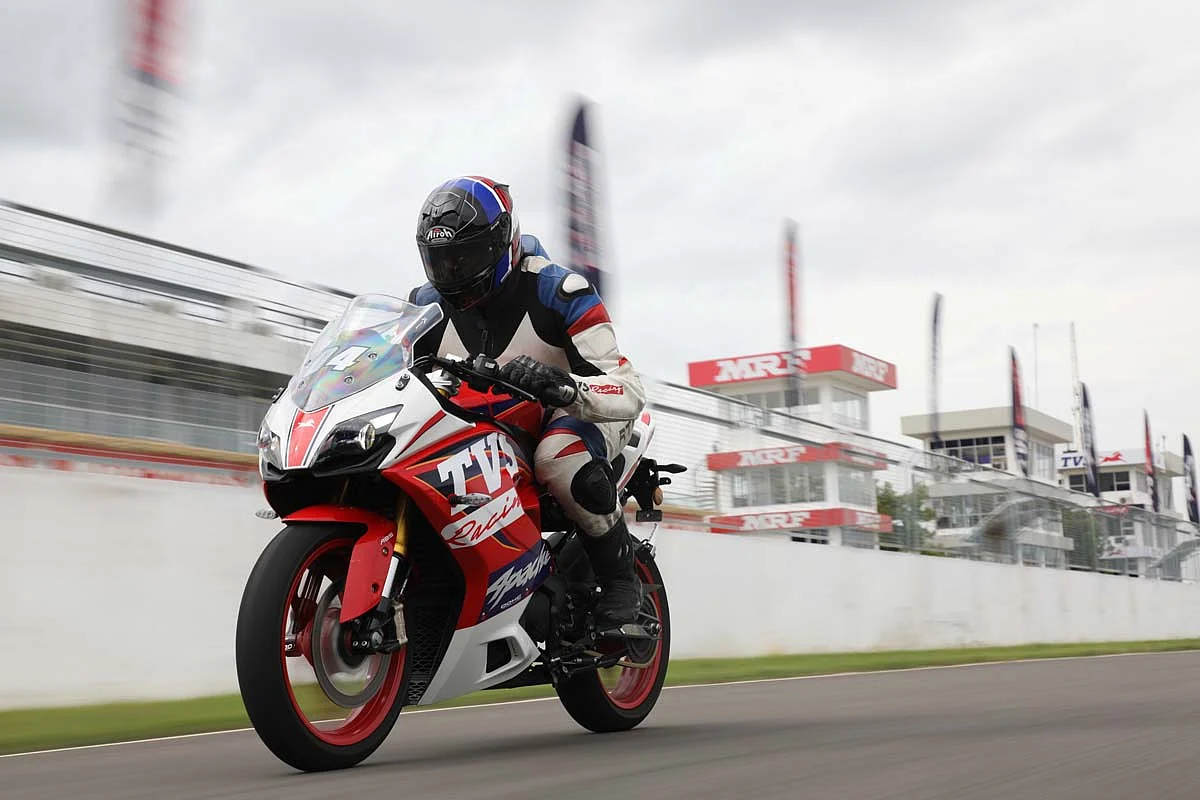 TVS' tradition of launching its roadbikes on a racetrack speaks a lot about their motorsport commitments