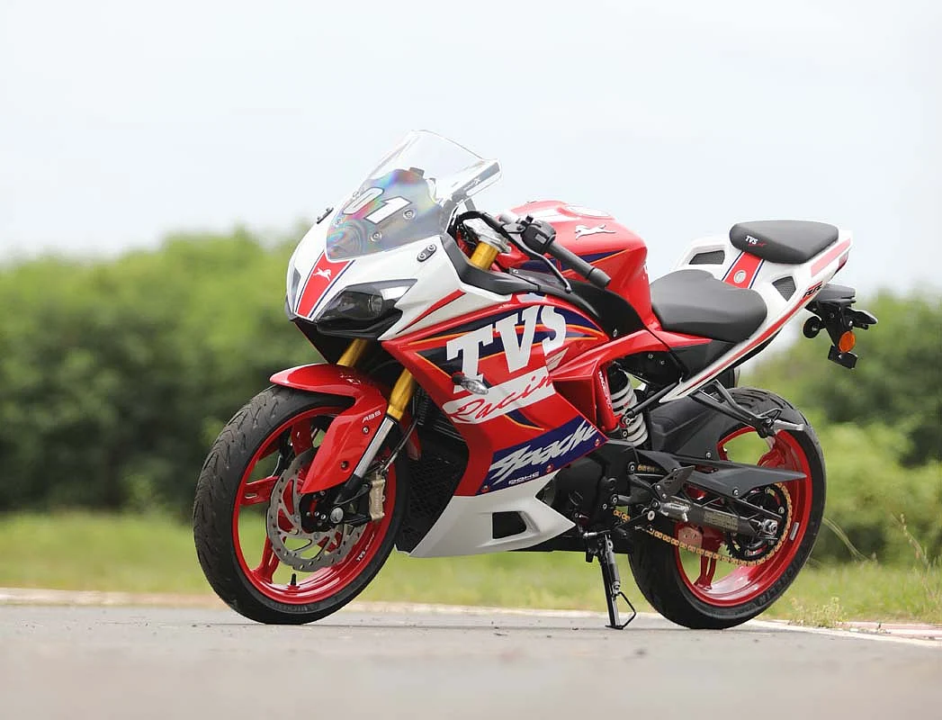 The fully kitted Apache RR 310 is just stunning to look at