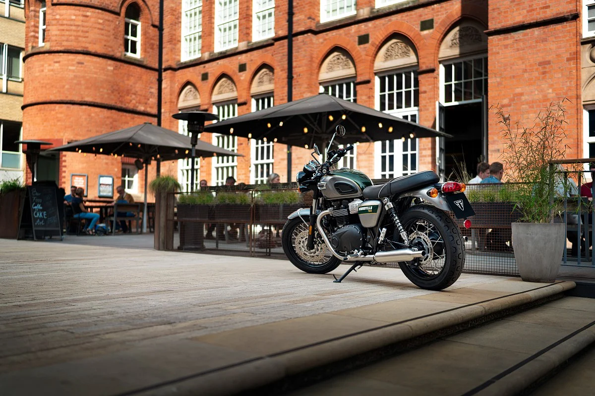 <div class="paragraphs"><p>Triumph says the Bonneville T100 Gold Line is the entry point to its 'Modern Classics' lineup</p></div>