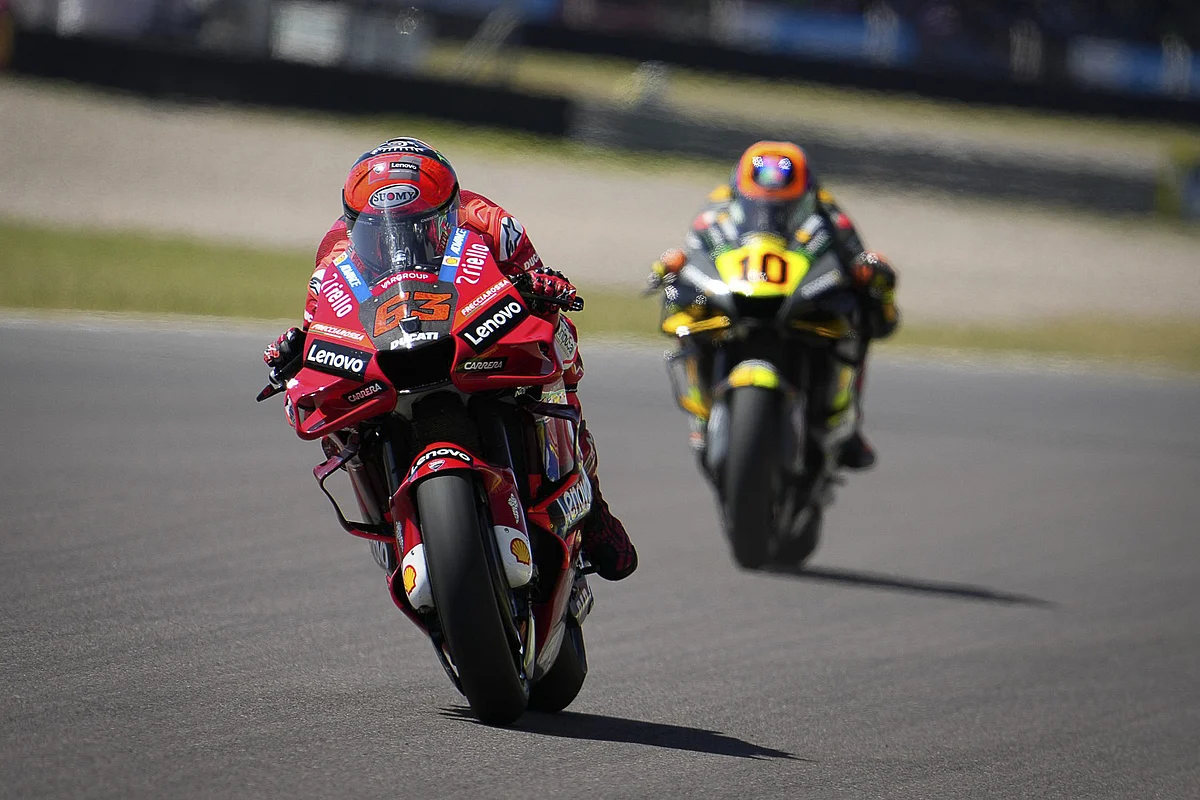 Pecco Bagnaia struggled but got to a top 5 finish