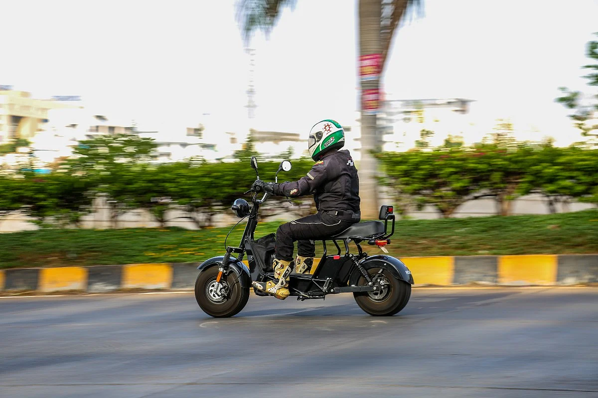 Fun to ride on good roads, hates going over bad patches