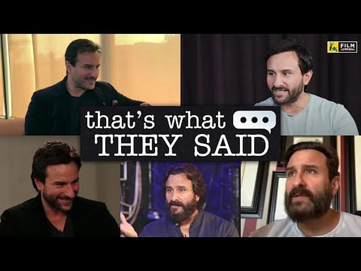 Saif Ali Khan | That’s What They Said | Anupama Chopra | FIlm Companion