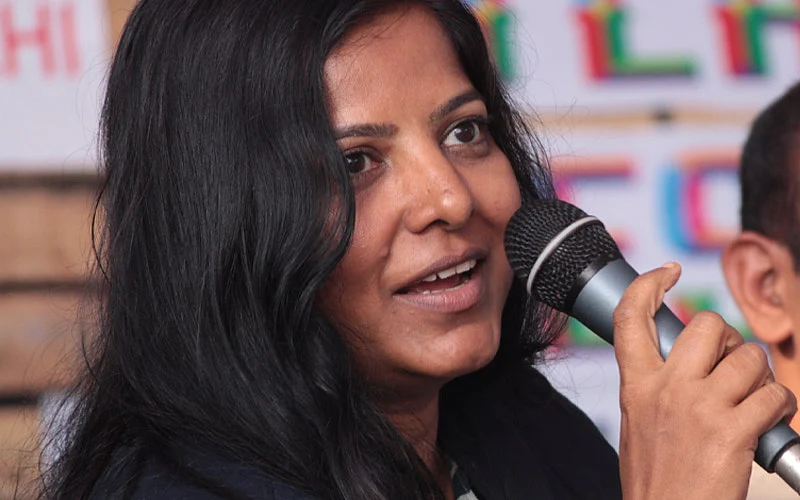 Leena Manimekalai, director of 'Maadathy' (2019).