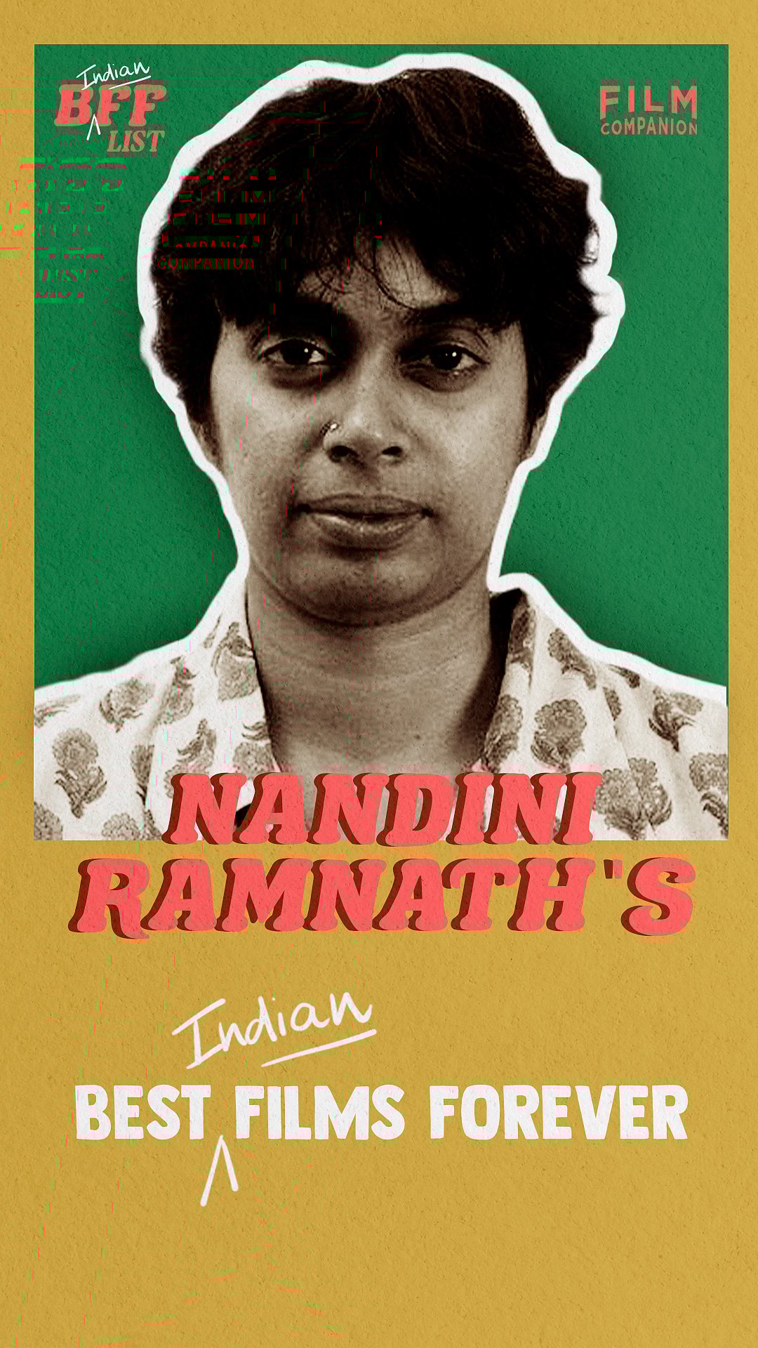 Top 5 Best Indian Films Forever of Nandini Ramnath