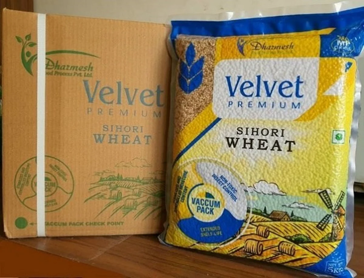 Dow and Vishakha developed the recyclable barrier film for Dharmesh Foods's vacuum-packing wheat