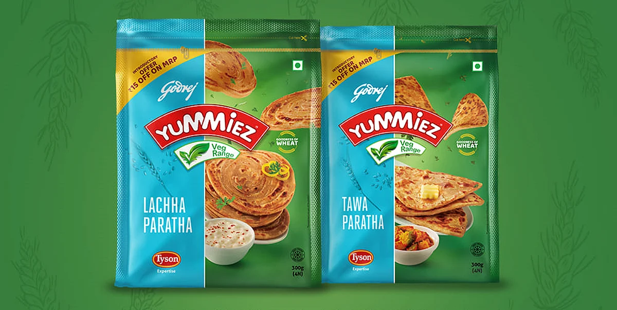 Godrej Yummiez frozen whole-wheat-based Lachha and Tawa Paratha