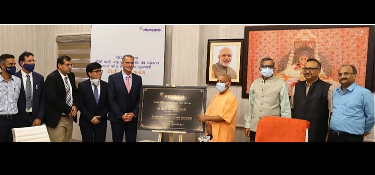 Yogi Adityanath, chief minister of Uttar Pradesh inaugurated PepsiCo state-of-the-art foods manufacturing plant